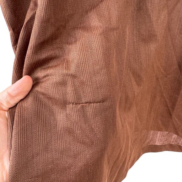 Vintage Jantzen 100 Brown Polo Shirt Men’s L Made in USA 70s Disco Collar - Picture 7 of 7